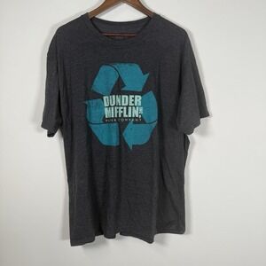 The Office‎ Dunder Mifflin Paper Company T Shirt Mens Size XXL Large Distressed